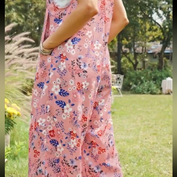 Floral Pink Jumpsuit - Picture 7 of 15